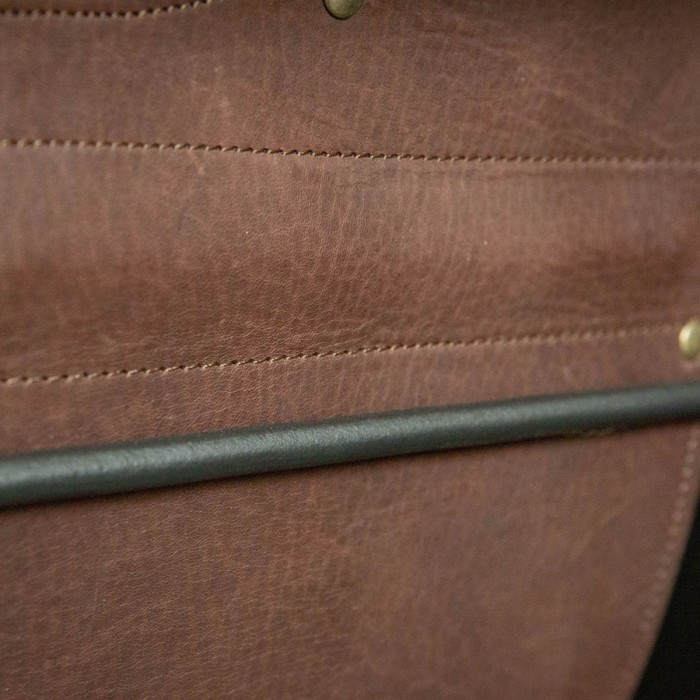 Дровница - переноска кожаная с подставкой